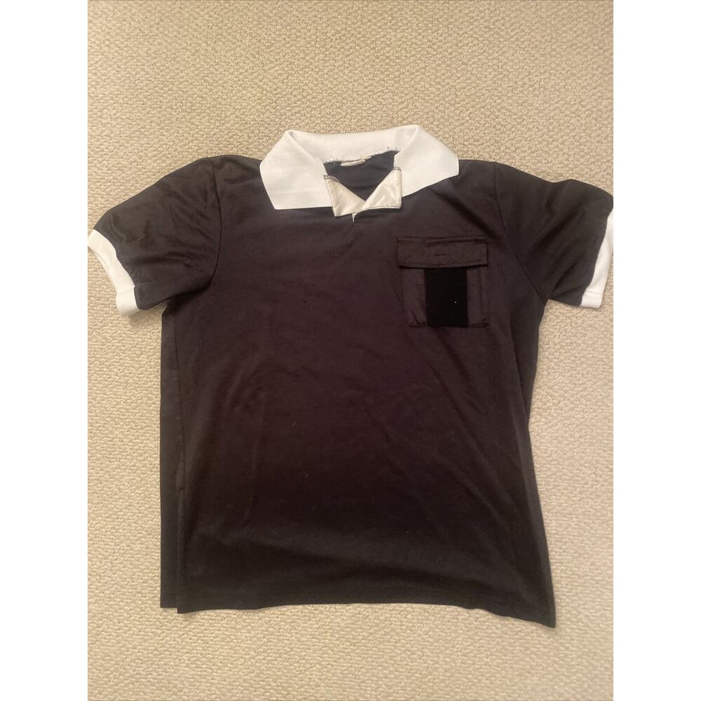 Black High 5 Referee Jersey Size Large With Front Pocket
